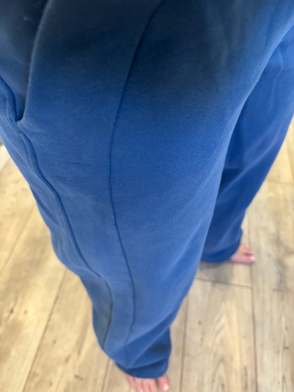 Lululemon Scuba Mid-Rise Wide-Leg Pants Pitch Blue Size 4 31” Inseam - Picture 14 of 16
